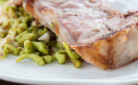 Pork and spaetzle