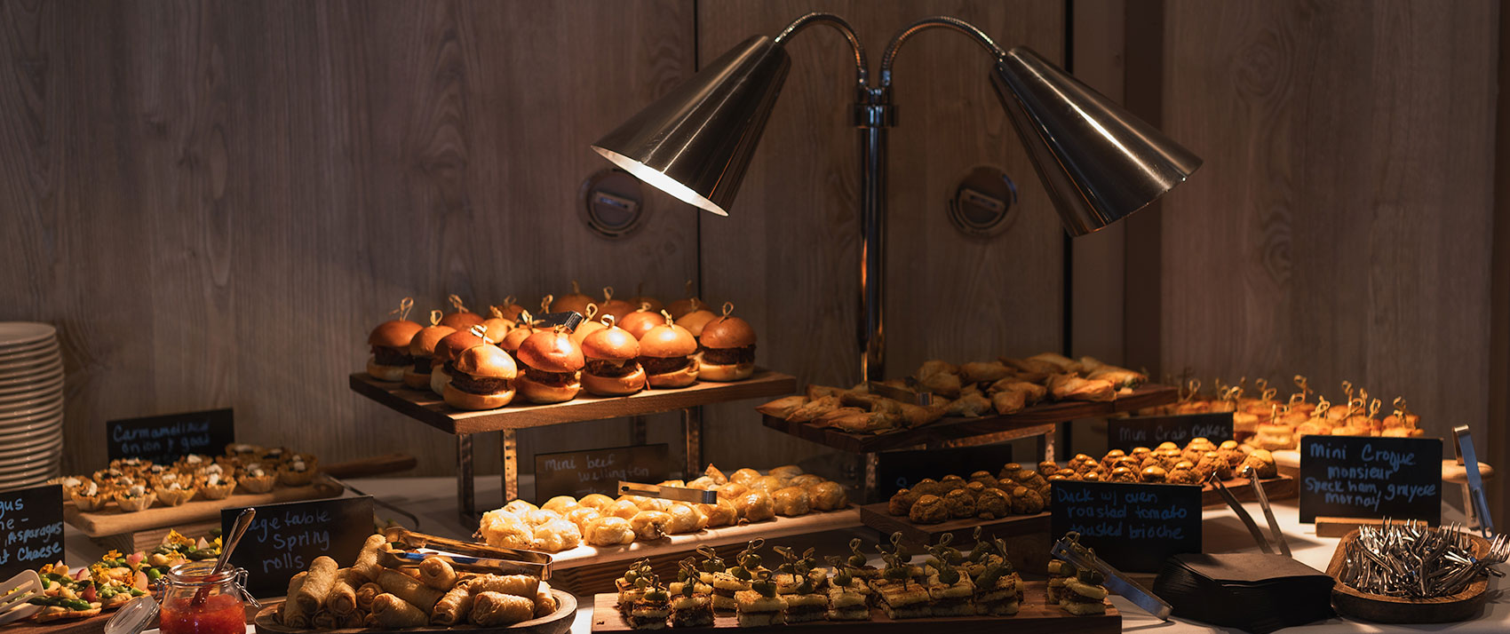 buffet table at kimpton taconic
