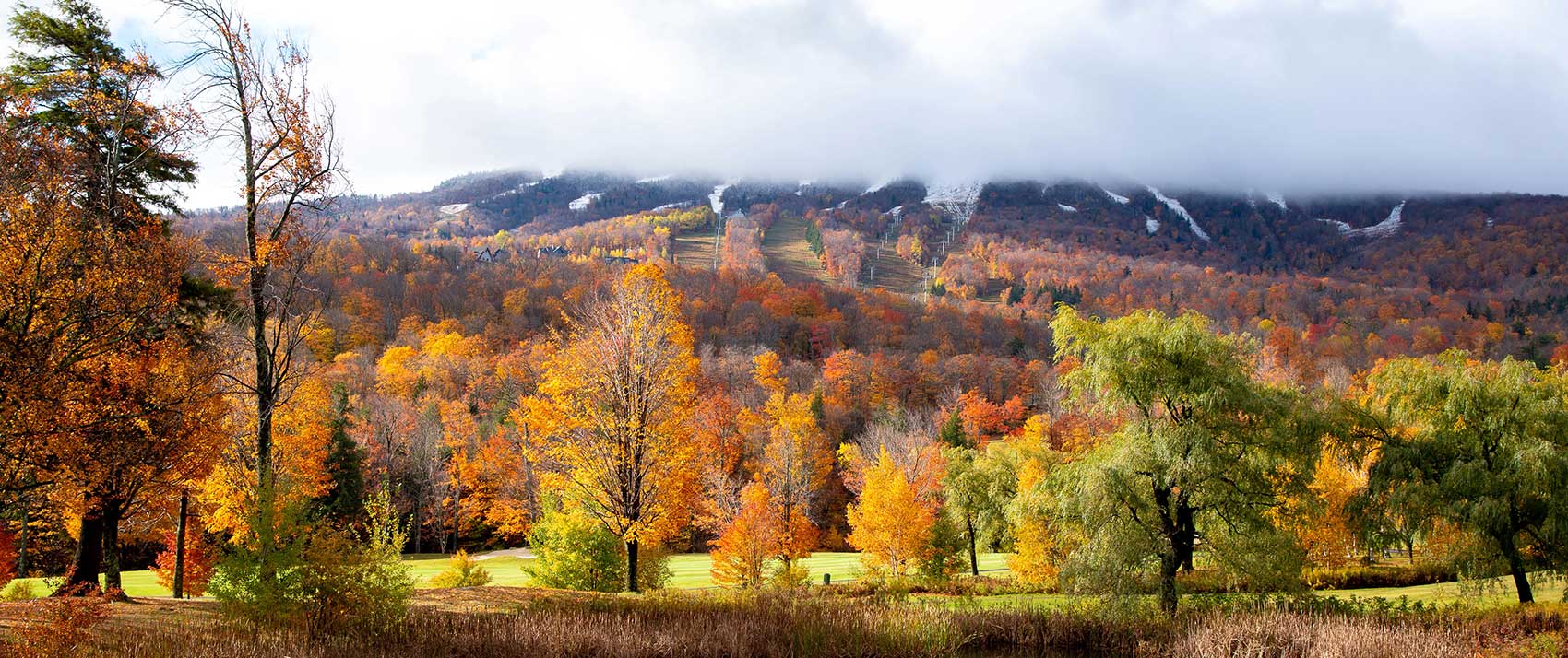 golf course in vermont in fall